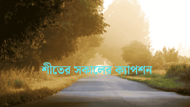 শীতের সকালের ক্যাপশন