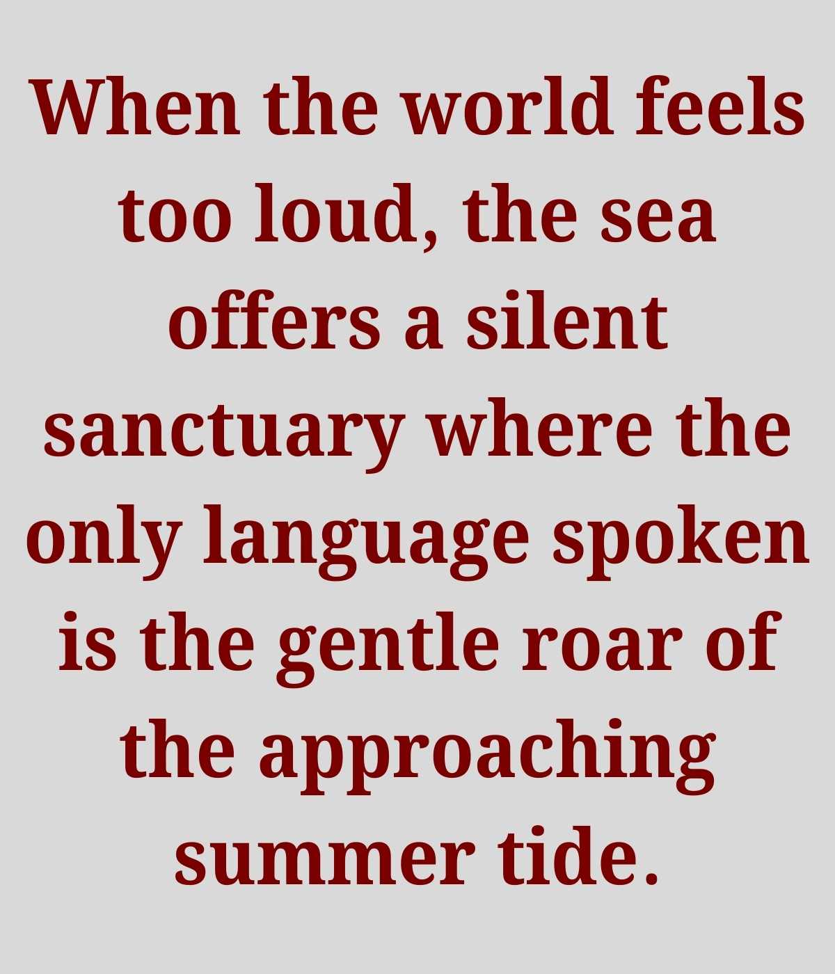 সমুদ্র নিয়ে ক্যাপশন english