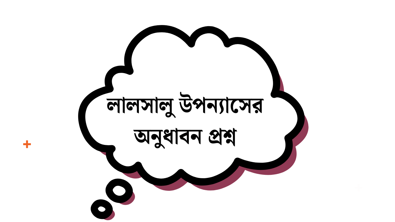 লালসালু উপন্যাসের অনুধাবন প্রশ্ন